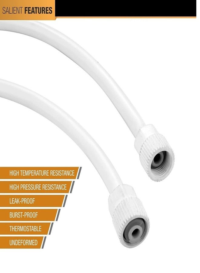 Bath Bliss BATHBLISS 36" Inch PTMT Heavy Connection Pipe for Water Heater Geysers, Countertop Faucets, Water Taps, Wash Basin, Toilet Flush & Kitchen Sinks (Pack of 2) (36 INCH) - Image 4
